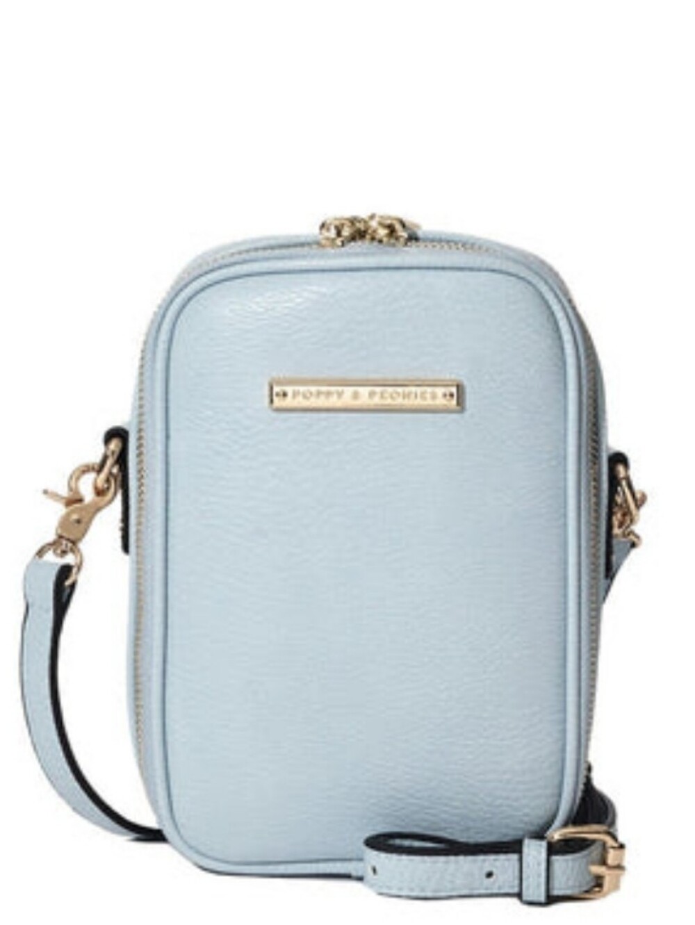 Poppy & Peonies Baby Blue Rambler Crossbody